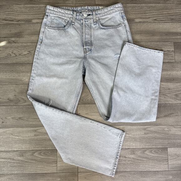 Rag & Bone Button Fly Maya High Rise Ankle Straight Leg Jeans Light Wash sz 27 - Picture 1 of 10
